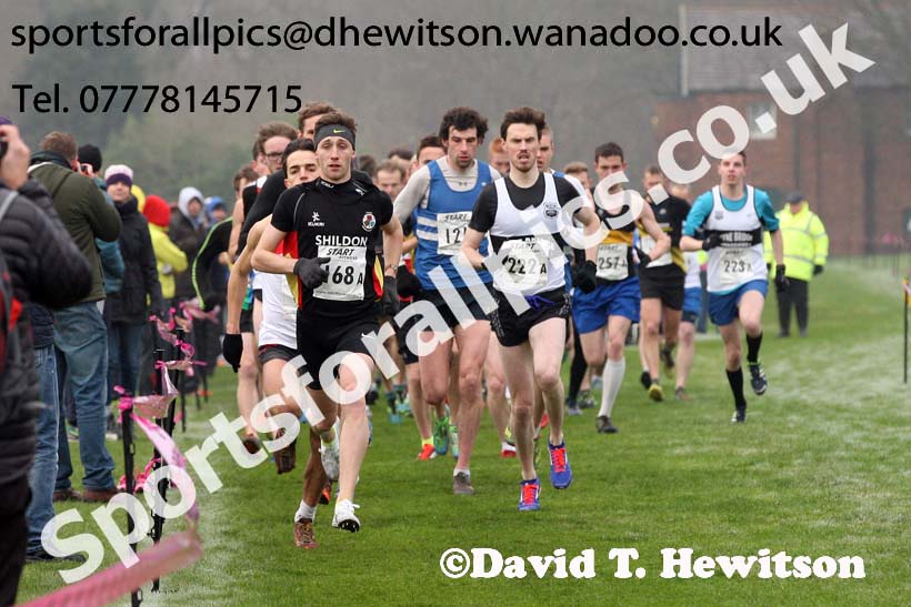 Senior men, Durham Cathedral Cross Country Relays. Photo: David T. Hewitson/Sports for All Pics